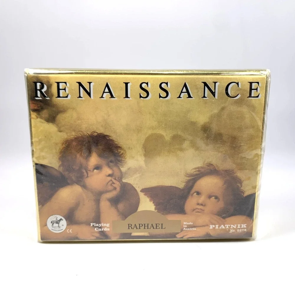 Vintage Platnik 2278 Renaissance Raphael‎ Playing Cards Brand New Sealed Box